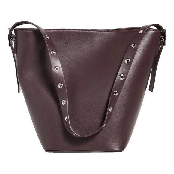 Reformation Dark Brown Leather Shoulder Bag - Picture 2 of 11